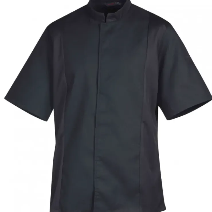 Clearance ROBUR Veste de Cuisine Mixte Noire SIAKA T.6
