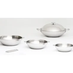 New CRISTEL Wok Casteline Ø 20 cm Manche Amovible Inox