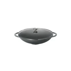 CHASSEUR Wok en Fonte 37 cm Caviar