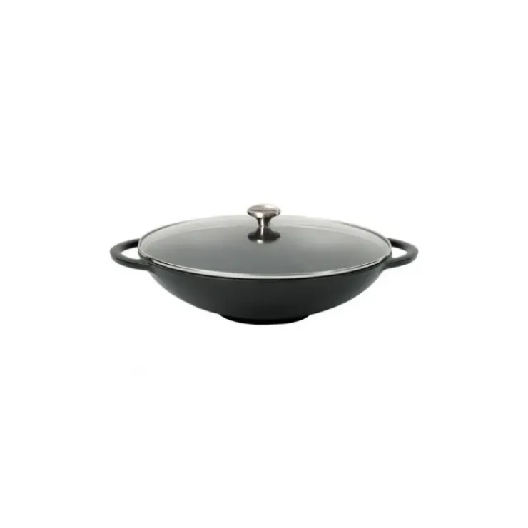 Sale CHASSEUR Wok en Fonte 37 cm Noir Mat