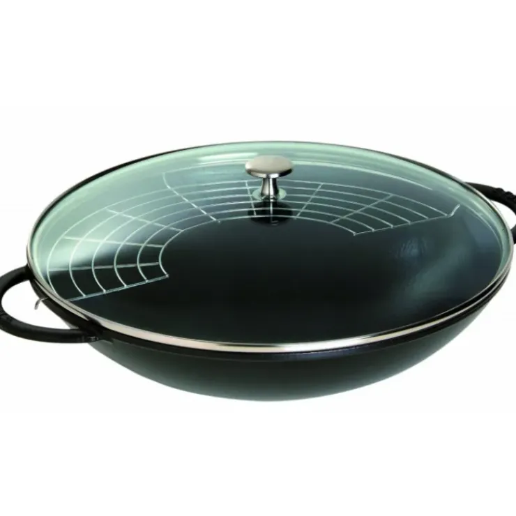 Best STAUB Wok en Fonte 37 cm Noir