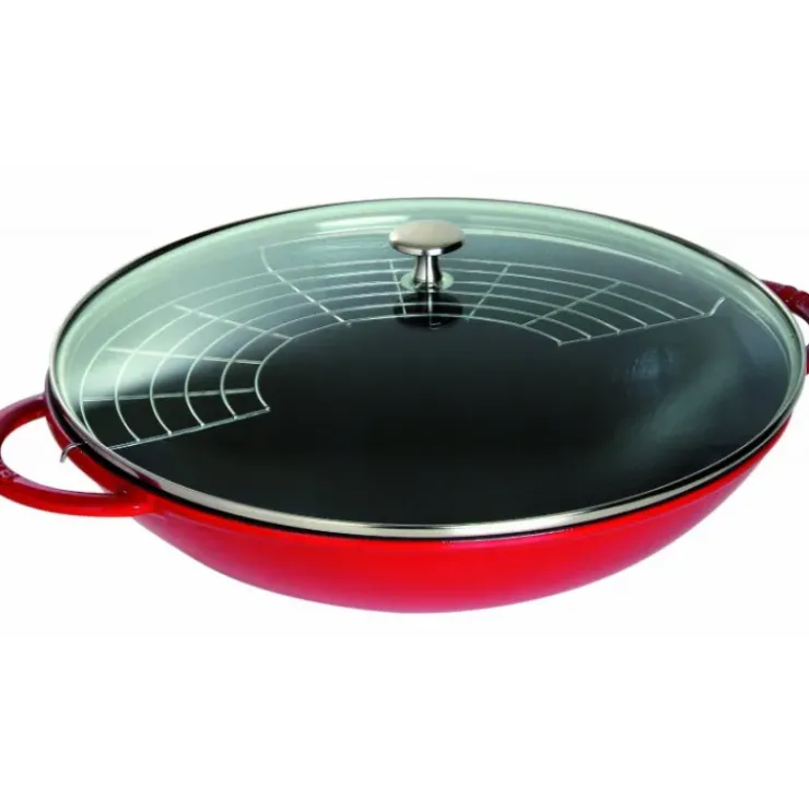 Online STAUB Wok en Fonte 37 cm Rouge